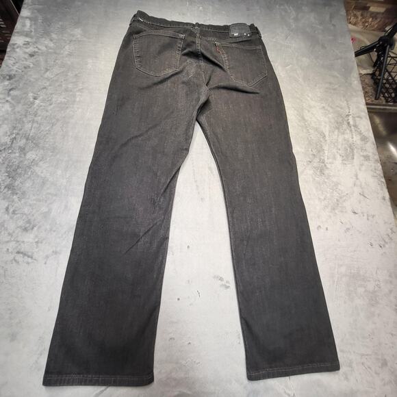 Levis 559 Jeans Mens 35x31 Black Straight Leg Denim Comfort Stretch Mid Rise - Picture 9 of 10